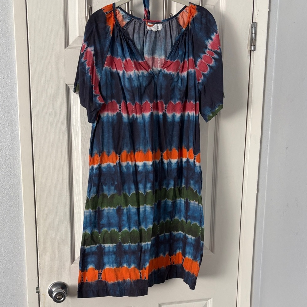 Colorful Tie-Dye Women's Dress